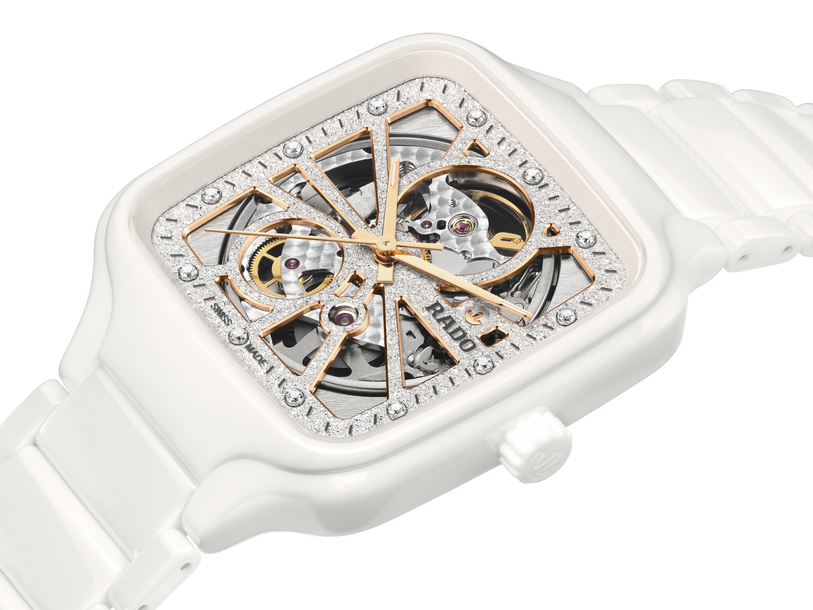 True Square Automatic Open Heart Sparkling