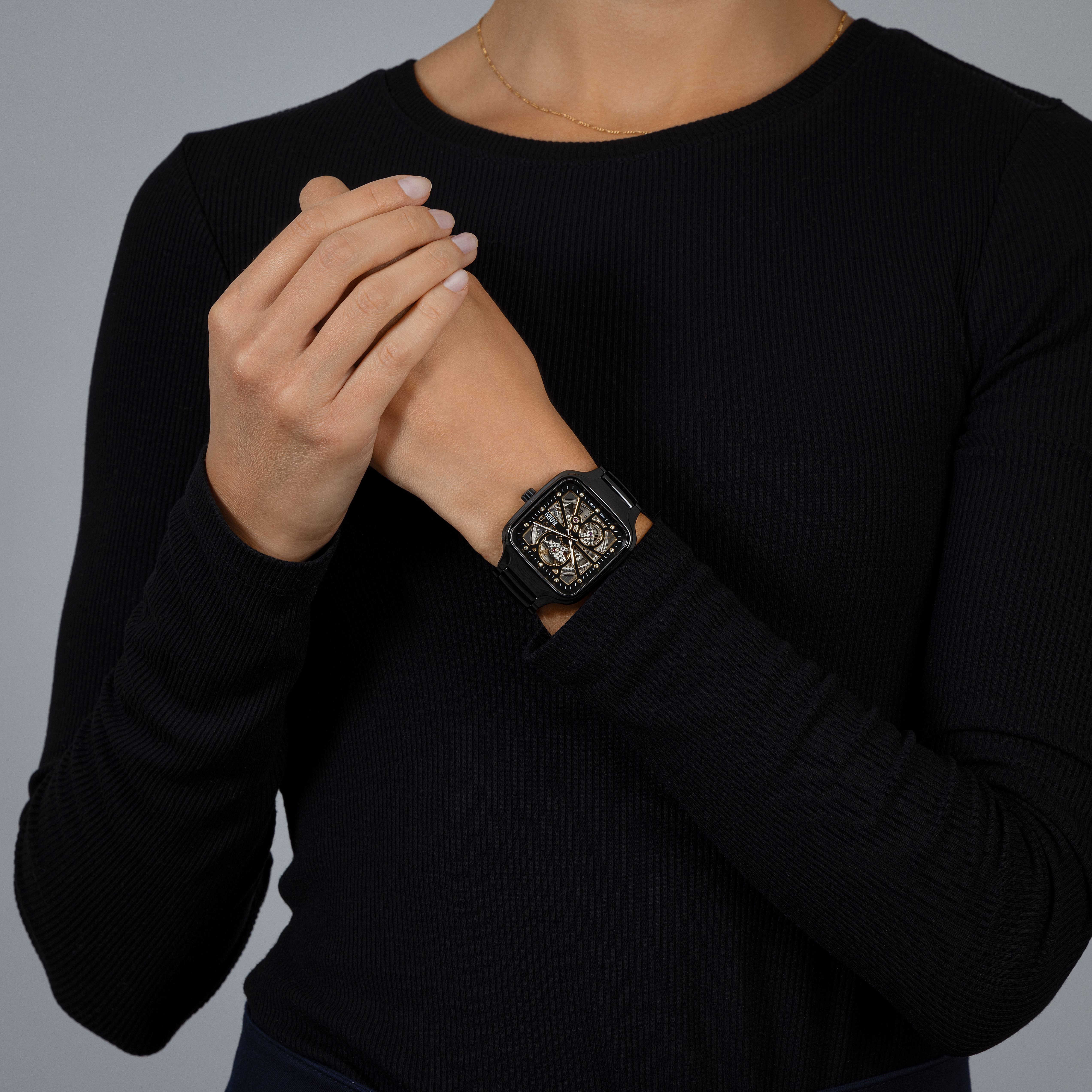 True Square Automatic Open Heart Unisex High-Tech Ceramic True Square Automatic Open Heart Unisex High-Tech Ceramic