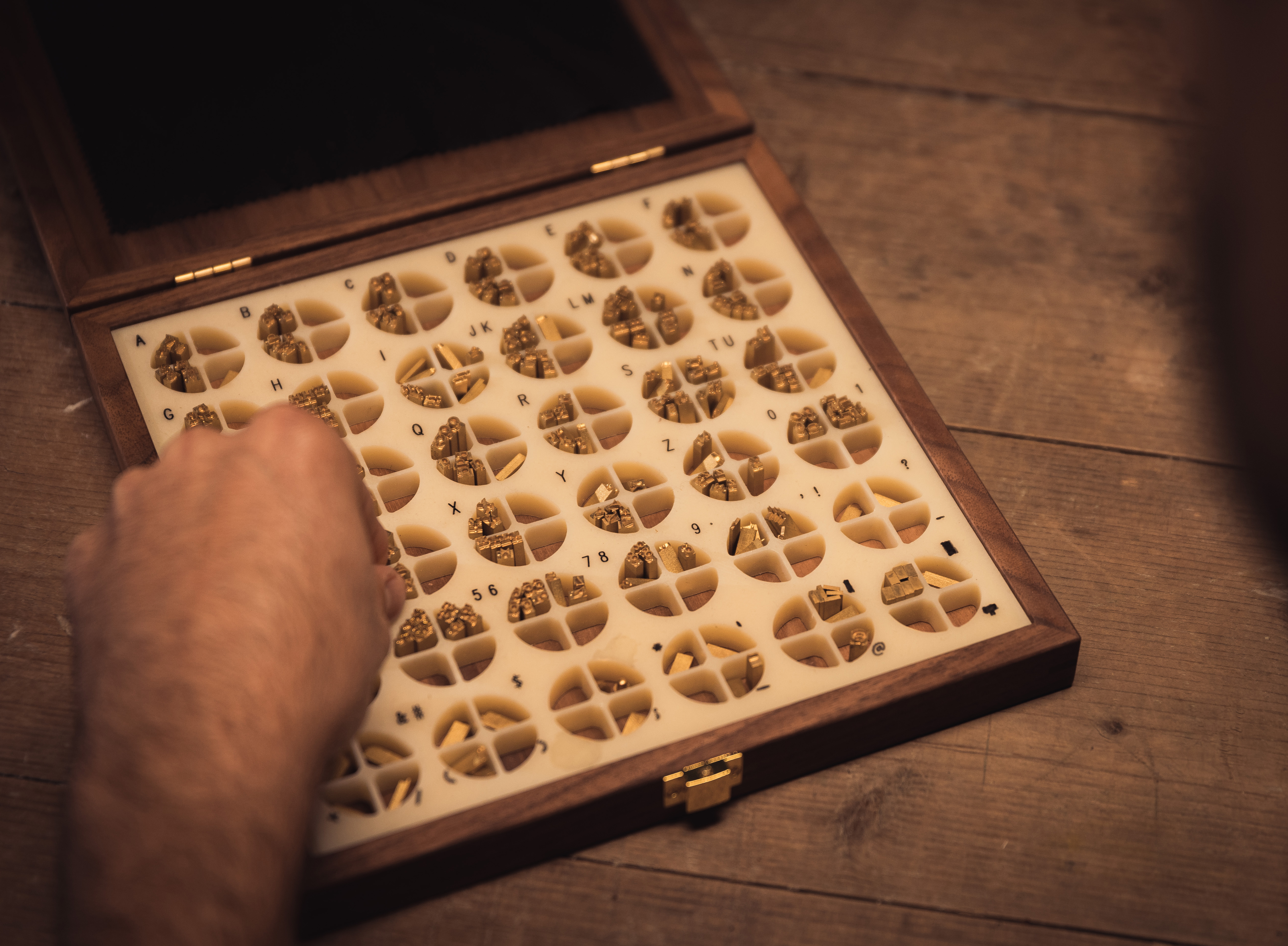 Emboss your leather strap