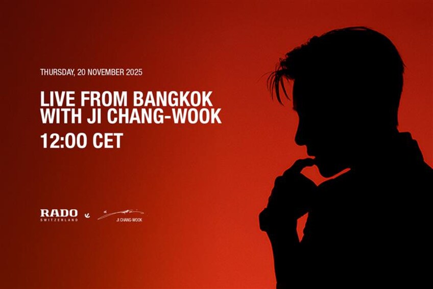 Ji Chang-wook Rado True Square Open Heart live reveal in Bangkok