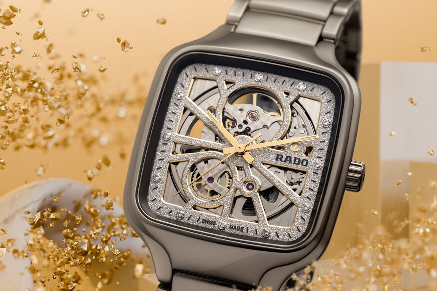 True Square Automatic Open Heart Sparkling Plasma High-Tech