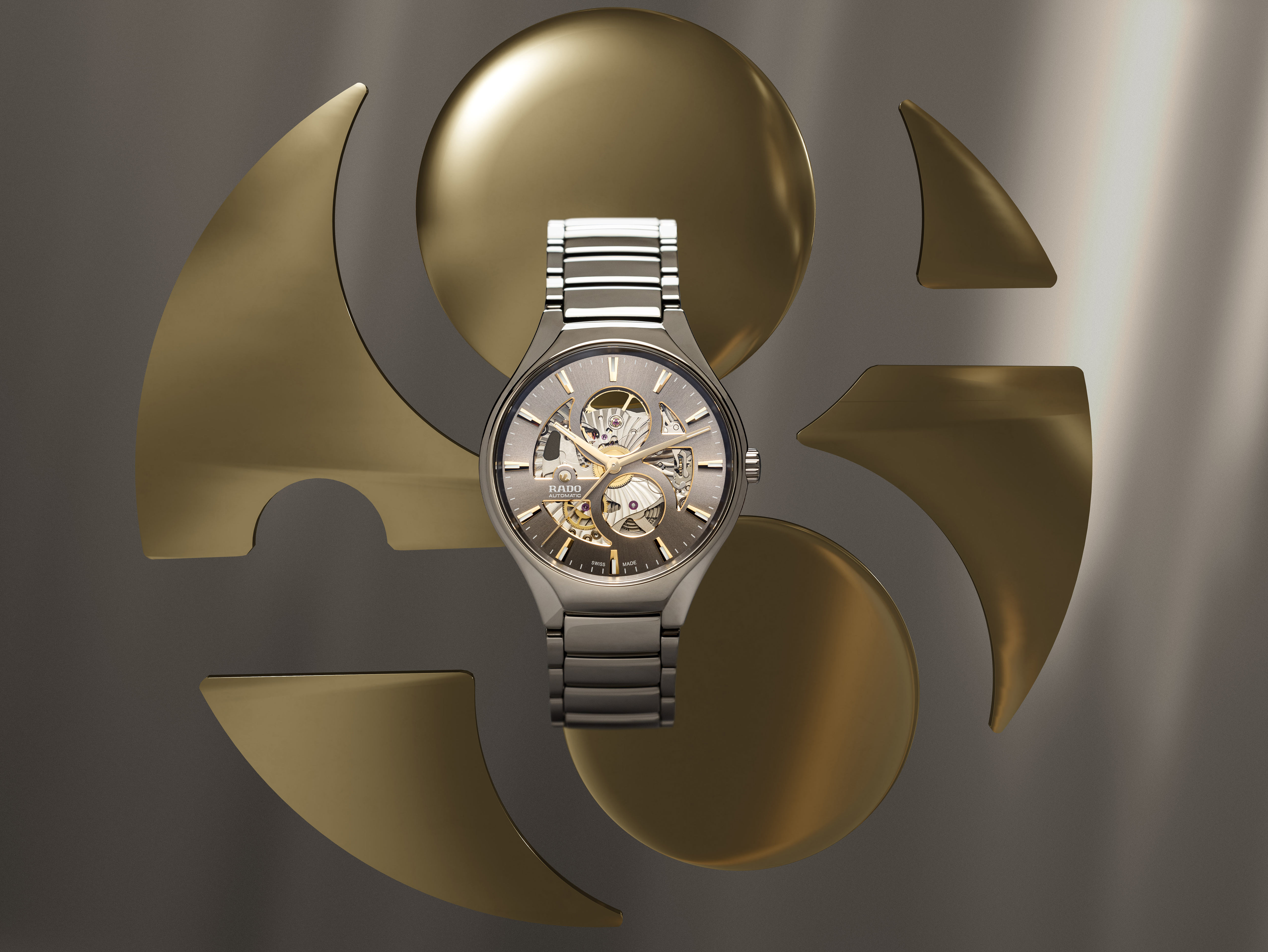 True Round Automatic Open Heart Unisex High-Tech Ceramic Watch ...