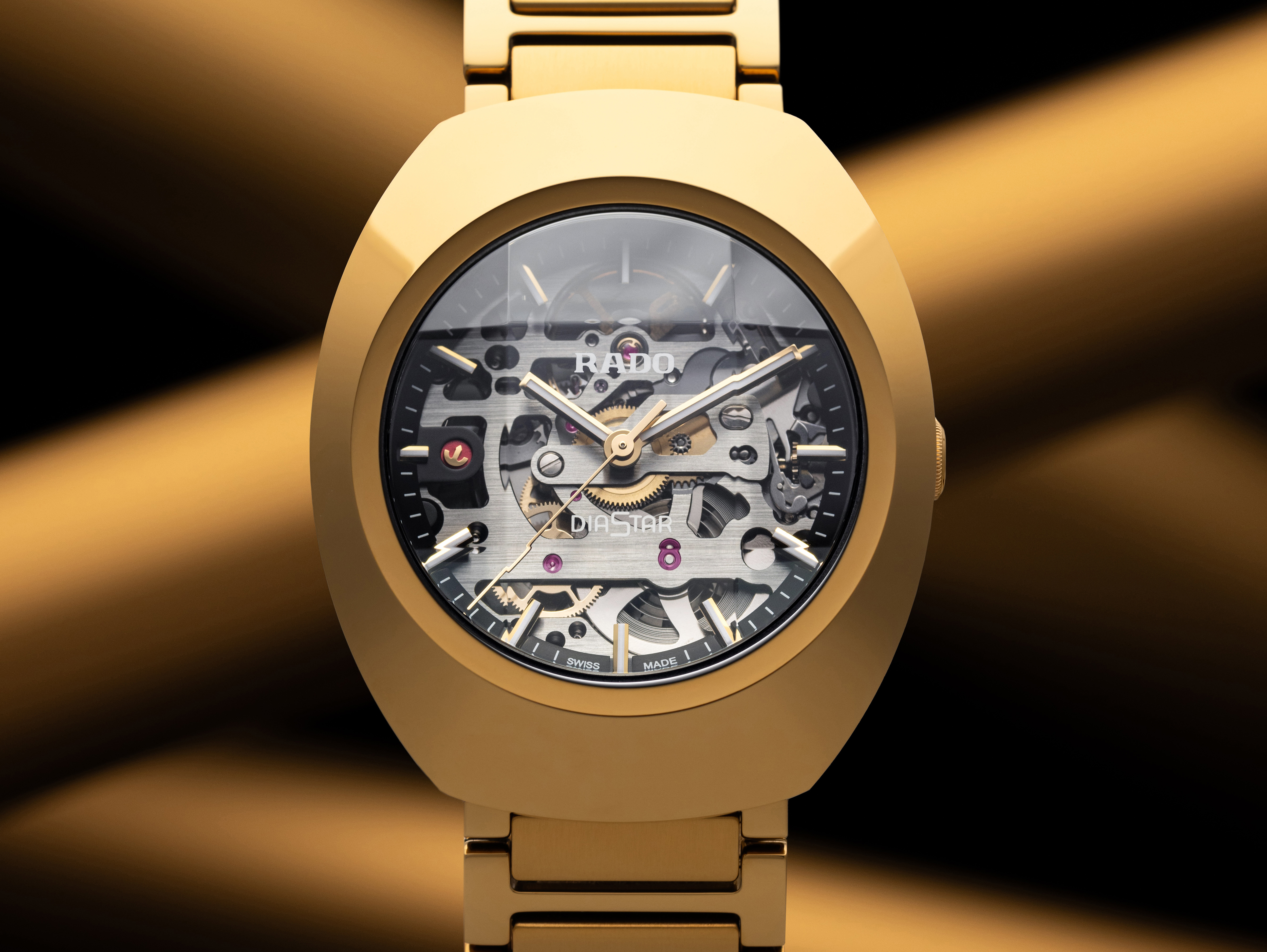 The Original Automatic Rado DiaStar Original Automatic Skeleton Stainless steel / PVD Watch ...