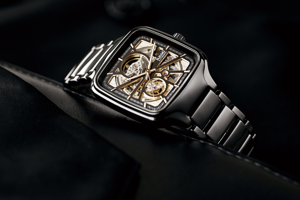 Rado True Square Automatic Open Heart Siyah Seramik