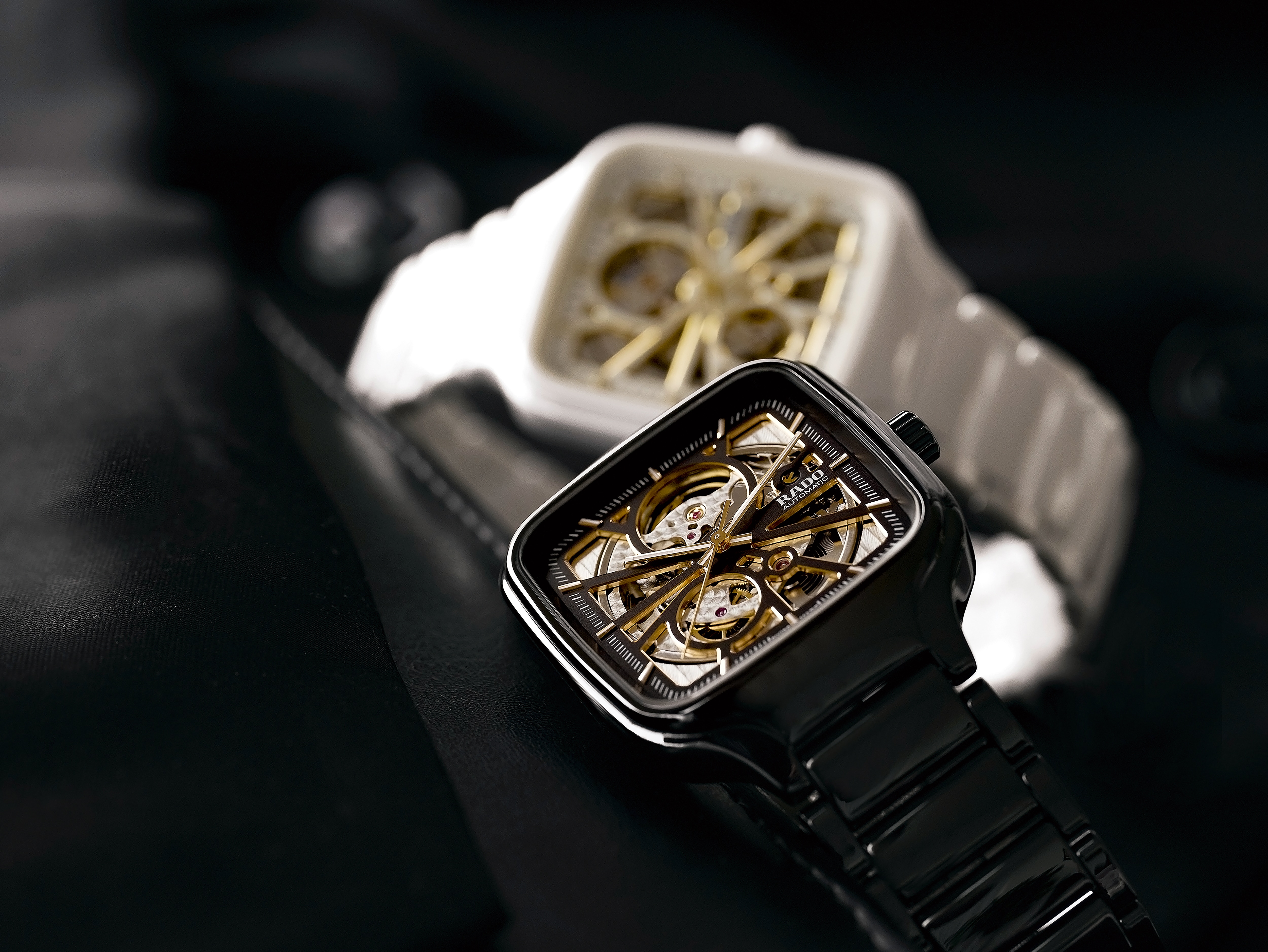 True Square Automatic Open Heart High-Tech Ceramic Watch R27086162