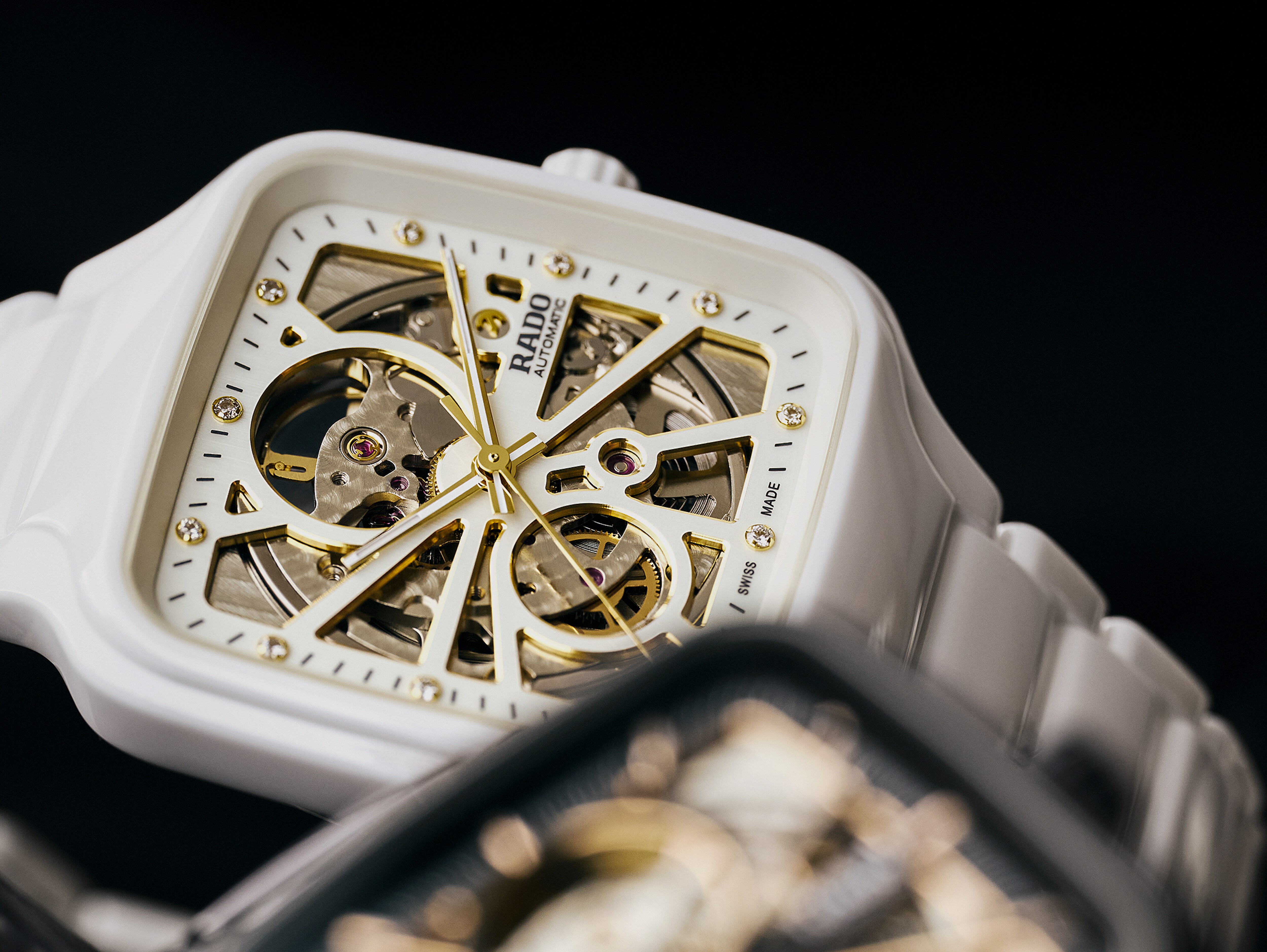 True Square Automatic Open Heart High-Tech Ceramic Watch R27073702