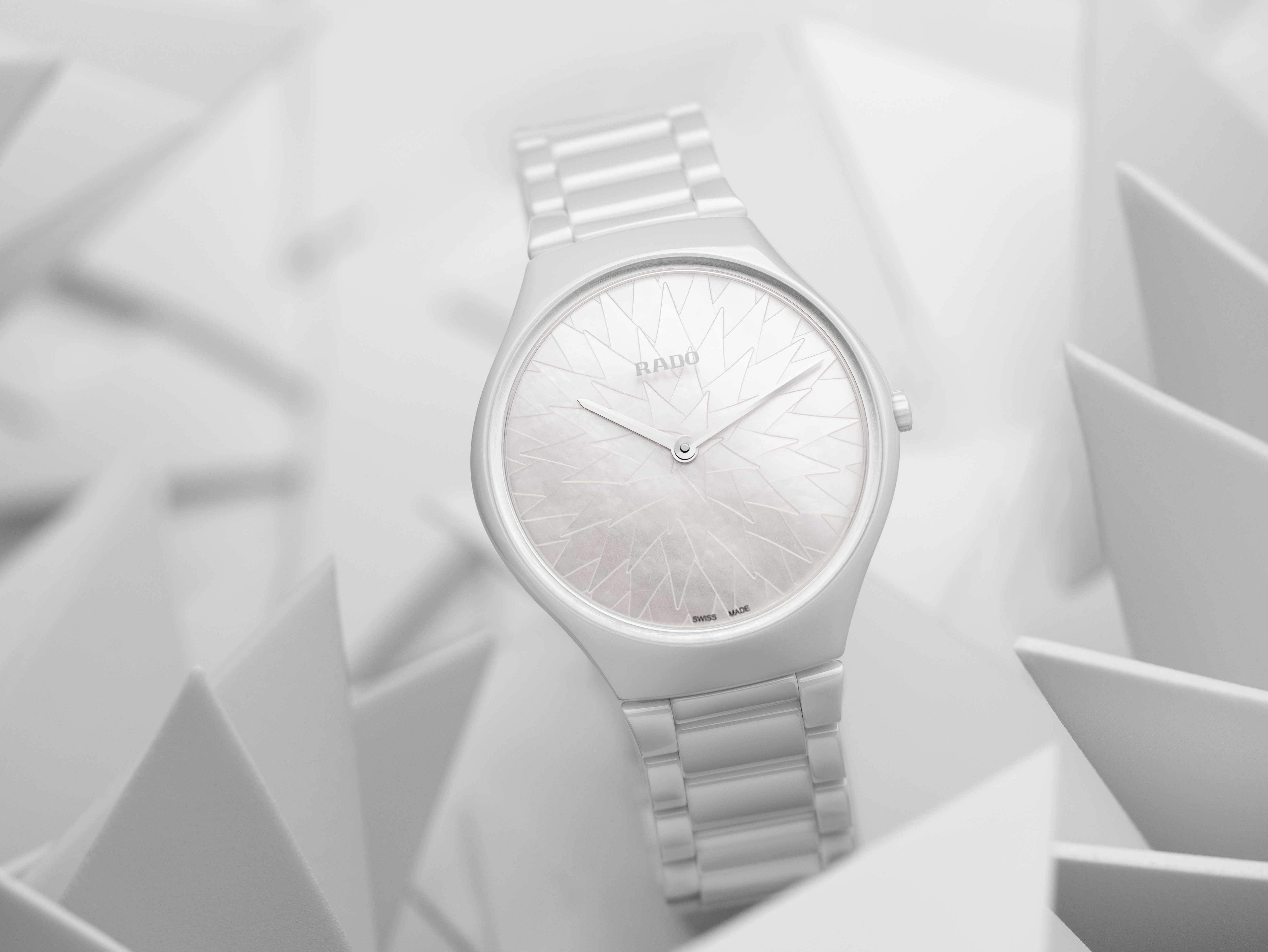 Rado Keramikuhr Weiss Rado Jubilé Damen Keramik Uhr Full Set