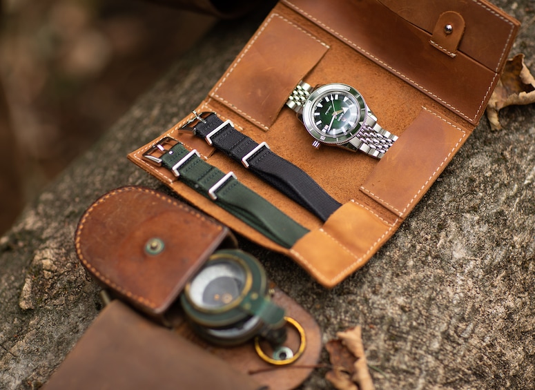 Rado Captain Cook chronograph and travel pouch